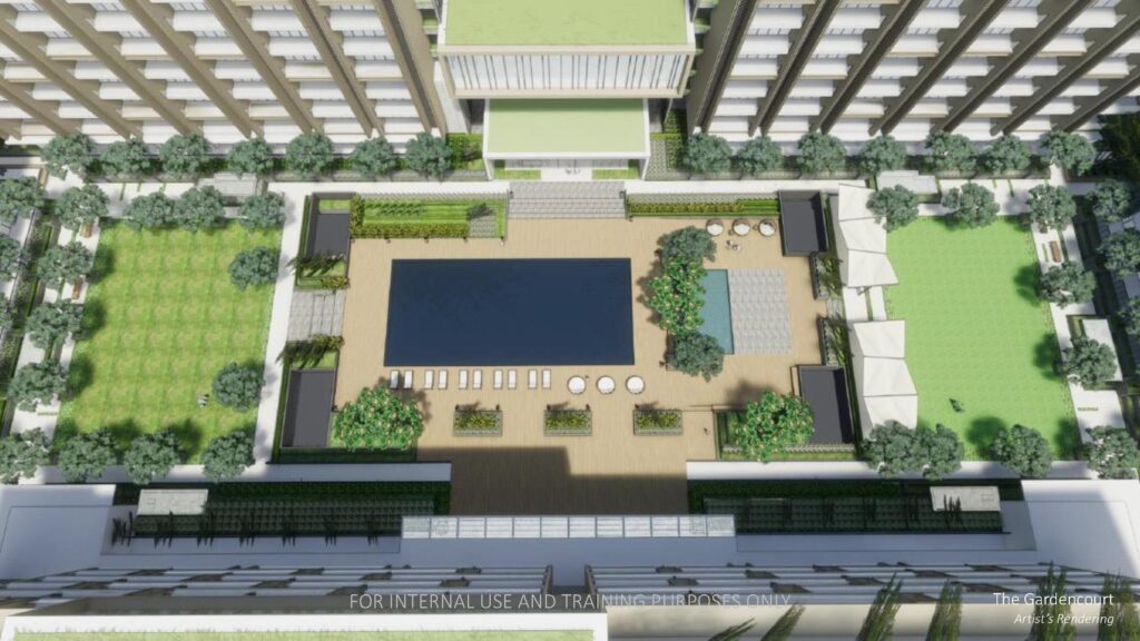 Narra Building amenities at Gardencourt Residences.