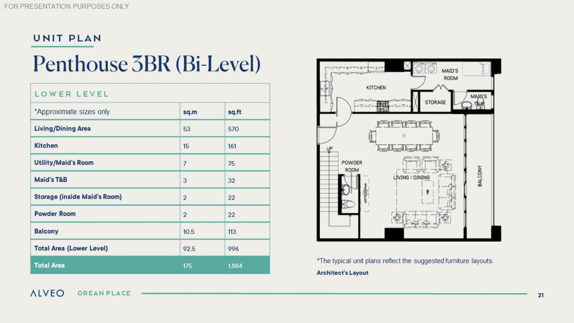 Penthouse 3BR Bi-Level