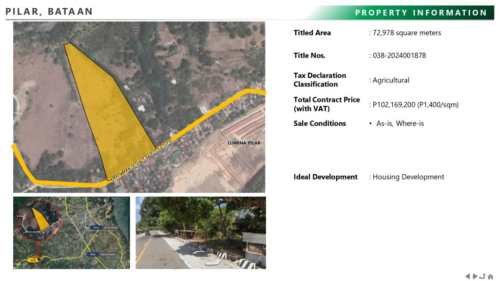 Residential Lot for Sale in Bataan – Pilar Property for Housing Development